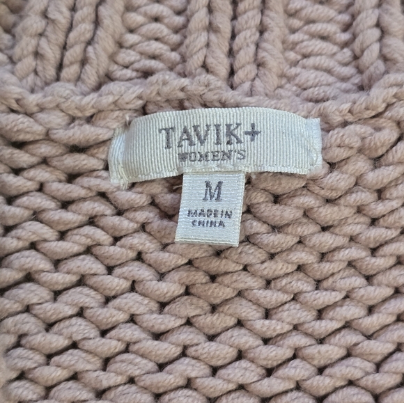 Tavik V-Neck Heavyweight Button Down Cardigan Dusty Rose Size Medium - Picture 10 of 11